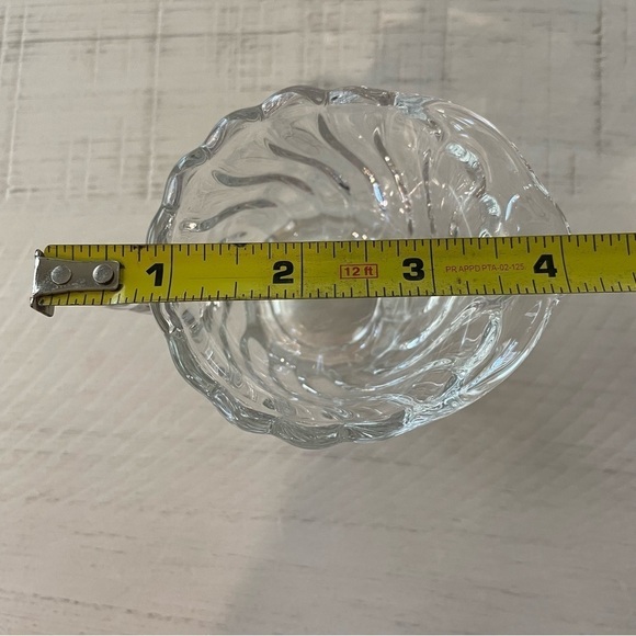 Colony Clear Mini Footed Creamer by Fostoria Heavy Swirl Pattern - Picture 10 of 13